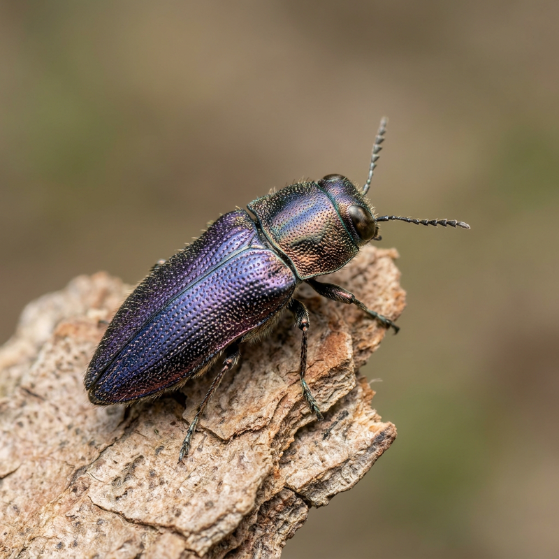Scarabeo di radice blu-viola