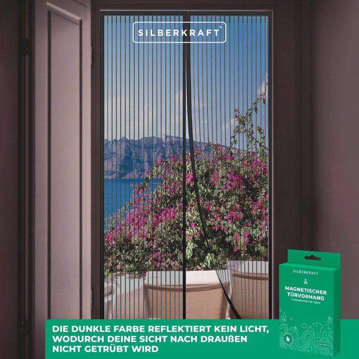 Zanzariera per porte - 100 x 210 cm - senza foratura