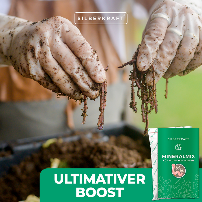 Miscela di cibo per lombrichi/minerali per compostatori di lombrichi e lombrichi da compost