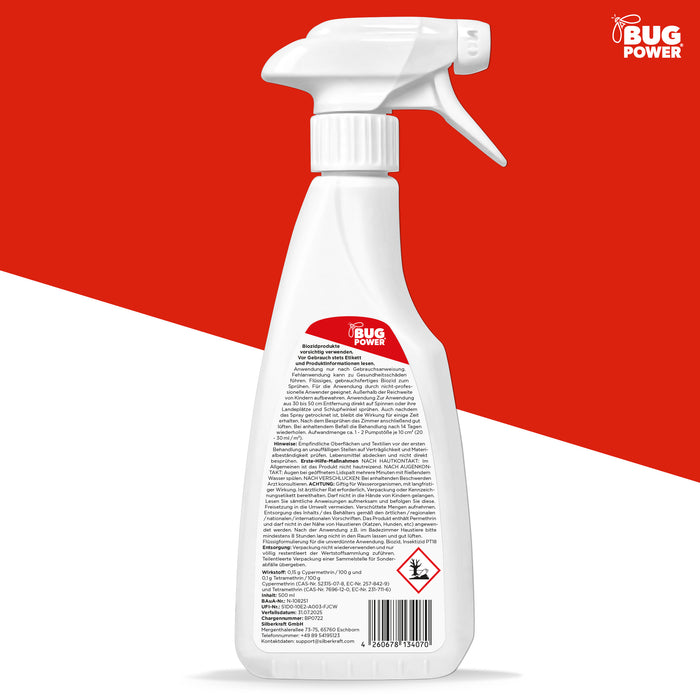 Spray per ragni BugPower - efficace contro i ragni