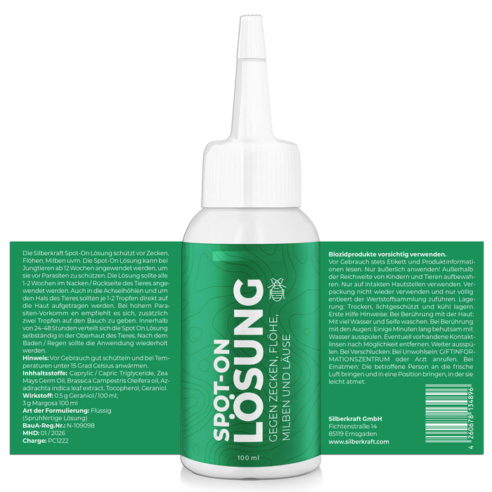 Spray antipulci e zecche per cani e gatti