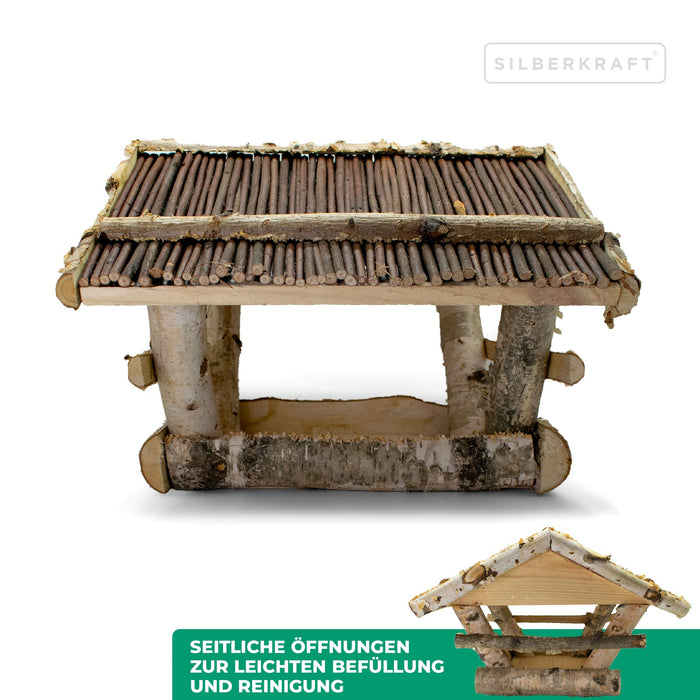 Casetta per uccelli con tetto in vimini da appendere